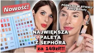 Wreszcie SOLIDNY podkład w sticku?🥹- Cały makijaż OGROMNĄ paletą z Sephora za 149zł!- HIT czy KIT🫢