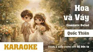 Hoa V&agrave; V&aacute;y Karaoke - Quốc Thi&ecirc;n | Cinematic Ballad #aibenta #gizadata