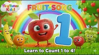 Counting with me 1 to 4 | Learn Fruits and Numbers! (TinyTunesKidz)