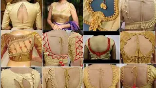 latest golden blouse design 2023/blouse design #blousedesign