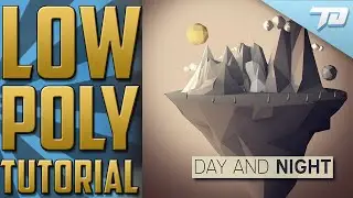 Low Poly Floating Island Tutorial | Cinema 4D / Photoshop