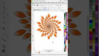 Create Stunning Vector Flower Shape in CorelDRAW #coreldraw #graphicdesign #shorts