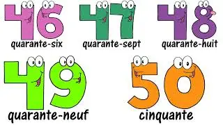 ♫ FRENCH Numbers 1 100 ♫ Big Numbers Song ♫ Compter jusqu'&agrave; 100 ♫ Comptine des Chiffres ♫