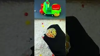 Hidden Squishy Stress Ball Toy Reveal | Green Scooter Surprise #squishy  #shorts