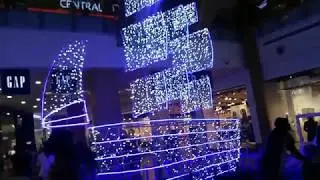 Magical sea in Orion mall, and a small glimpse of Landmark shop.