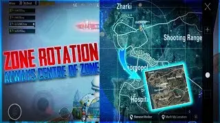 HOW TO ROTATE CENTRE OF THE ZONE | 2 WAYS OF ZONE ROTATION IN COMPETITIVE | PUBG MOBILE