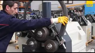 angle iron bending / rolling process with SAHINLER HPK50 machines    #angleroll  #anglebending