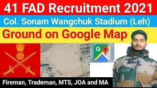 41 FAD Exam Location Col. Sonam Wangchuk Stadium Leh 🏔️/ 41 FAD Recruitment 2021 / 41 FAD New Update
