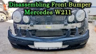 Mercedes-Benz W211 Démonter pare choc avant