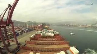 Elly Maersk Container Ship : Working around the world time-lapse