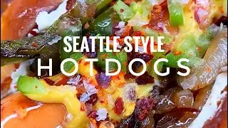 Seattle inspired HOTDOGs with caramelized onion🌭&hearts;️ recipe in description &hearts;️ MNAM | CHEFKOUDY