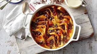 Indulgent Bread & Butter Pudding with Chocolate and Orange Marmalade