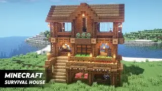 Minecraft: How to Build a Survival House | Simple Compact Survival Base Tutorial | WORLD DOWNLOAD