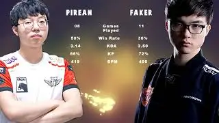 FAKER vs his sub PIREAN | Who Played Better in LCK 2018 ?