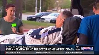 Channelview band director home after crash