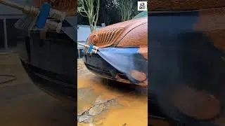 This Car Was FOSSILIZED in Mud! 😱 Extreme Restoration!! #carcleaning #detailing #satisfying #carwash