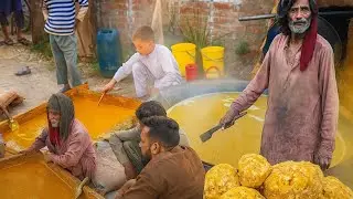 Pure Village Sugar Desi Mill Life |  Hard Workers Power | Desi Style Men of Sugar | Mill Street food
