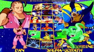 Marvel Super Heroes vs Street Fighter Cesar Arcade (BR) Vs siniestroparis666 (MX)