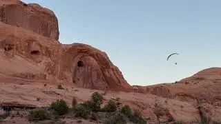 Paragliders at Corona Arch #paragliding #coronaarch #arches #moab #redrock