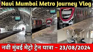 Navi Mumbai Metro Journey Vlogs | नवी मुंबई मेट्रो ट्रेन यात्रा | #navimumbaimetro #journeyvlog