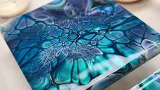 84. Part 2 of Change Base Color! SheleeArt Bloom Technique - Acrylic Pouring - Fluid Art