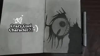 🖌️✏️Crazy Horror Character Drawing | Scary Creepy Art Sketch | Satisfying Speed