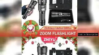 High Power LED Flashlight USB Rechargeable Zoomable Torch for Outdoor Camping Fishing Flashlight for