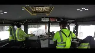 Snow removal with VR Track TKA7 in time lapse