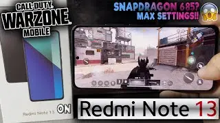 Call of Duty: WARZONE Mobile Game Test on Redmi Note 13 | SNAPDRAGON 685 MAX SETTINGS!? PLAYABLE??