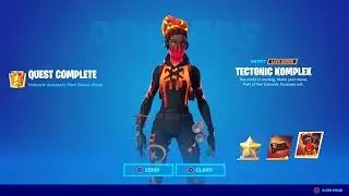 Completing the ( Volcanic assassin quests) in Fortnite.