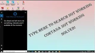 type here to search not working  - SolVED
