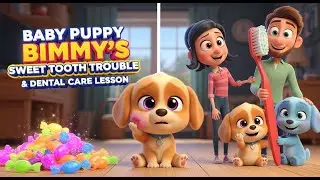 Baby Puppy Bimmy's Sweet Tooth Trouble & Dental Care Lesson | My Puppy Life