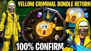 Yellow Criminal Bundle Return | Criminal Bundle Return In Free Fire | Yellow Criminal Bundle Ff