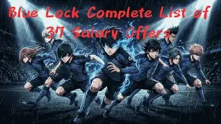 Blue Lock Complete List of 37 Salary Offers
