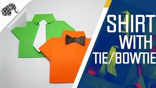 Origami - How To Make Shirt With Tie/Bowtie