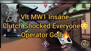 Vlt MW1 Insane Clutch Shocked Everyone😳Operator God🔥