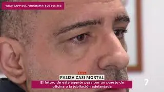 UN RIDER DA CON UN CASCO A UN POLICÍA NACIONAL FUERA DE SERVICIO Y CASI LO MATA