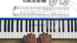 Eckstein Piano Course Book 1 - Lesson 6 : Bicycle Bill #pianotutorial #tutorials #howtoplaypiano