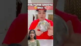 Foil Paper convert in Silver Ball 🤯 || KaRiPieEast #shorts