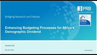 Bridging Research and Policies: Enhancing Budgeting Processes for Africa's Demographic Dividend
