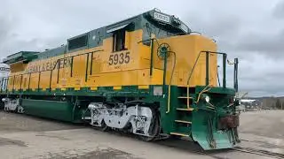 Albany & Eastern switching the Santiam excursion in the yard 3-13-22 @Lebanon Oregon