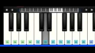Mahabharat theme piano notes | Perfect Piano | Sai Prasad Raju Saripalli