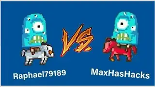 MaxHasHacks VS raphael79189 - DMGE VS OPBROS - PvP #1 | Pixel Survival 3