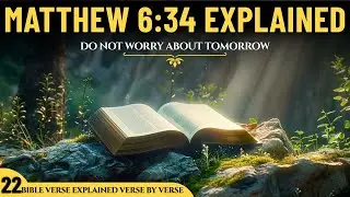Matthew 6:34 Explained Clearly | &ldquo;Do Not Worry About Tomorrow&rdquo; | Bible Meaning & Life Lesson