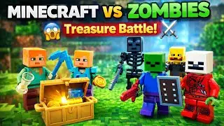 Minecraft LEGO Zombie & Skeleton Battle for Treasure! | Fun Kids Story @LEGO @minecraftlego192 