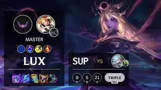 Lux Support vs Janna - EUW Master Patch 12.5