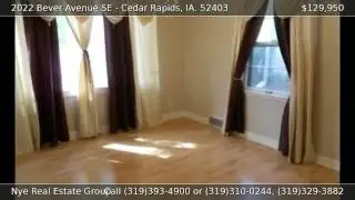 2022 Bever Avenue SE CEDAR RAPIDS IA 52403