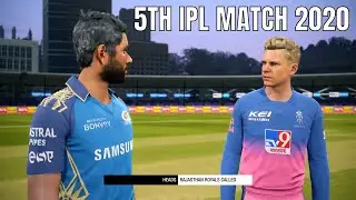 Mumbai Indians vs Rajasthan Royals 5TH IPL MATCH 2020 - Cricket 19 Gameplay 1080P 60FPS