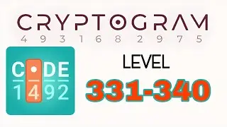 Cryptogram Letters and Numbers 331 332 333 334 335 336 337 338 339 340