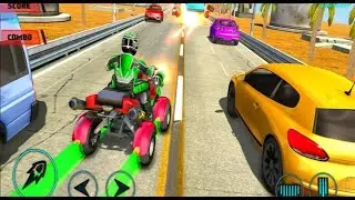 ATV Quad bike racing simulator bike shooting IOS android gameplay